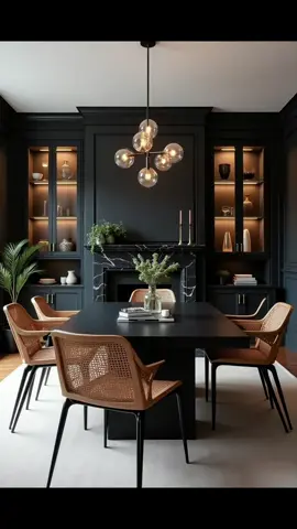 It's giving Boho Vibes 🌾🖤 #livingroominspo #livingroomdecor #homedecor #interiordecor #bohodecor #blackdecor #wooddecor 