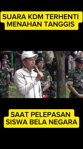 SUARA KDM TERHENTI SAAT PELEPASAN SISWA BELA NEGARA!! #kdm #bapaaing #fypシ゚viral🖤tiktok 