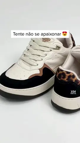 Tênis casual com detalhes em animal print 🐆 #ViaMarte #inverno25 #tenis
