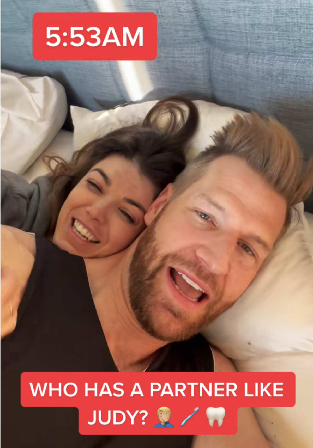 Good Morning! 🦷 ☀️ #morningroutine #morning #couple #couplegoals #couples #wife #wifey #wifeymaterial #couplestiktok #fyp #foryou #couplescomedy #fy #foryoupage ##coupleschallenge 