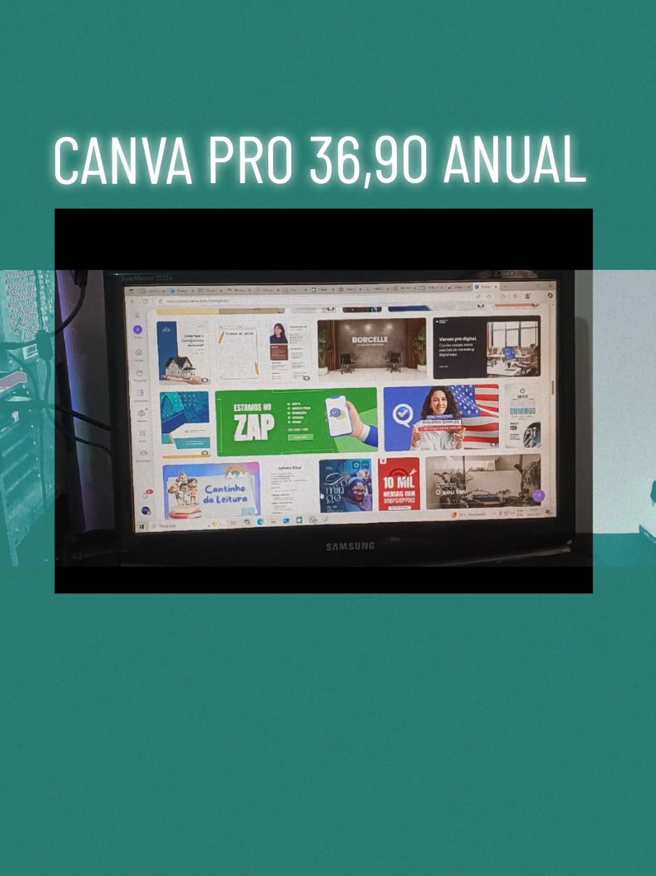 #creatorsearchinsights  CANVA Pro r$ 36,90  !! LINK na Bio 100% ativo E SEGURO. #estudante #canva #design 