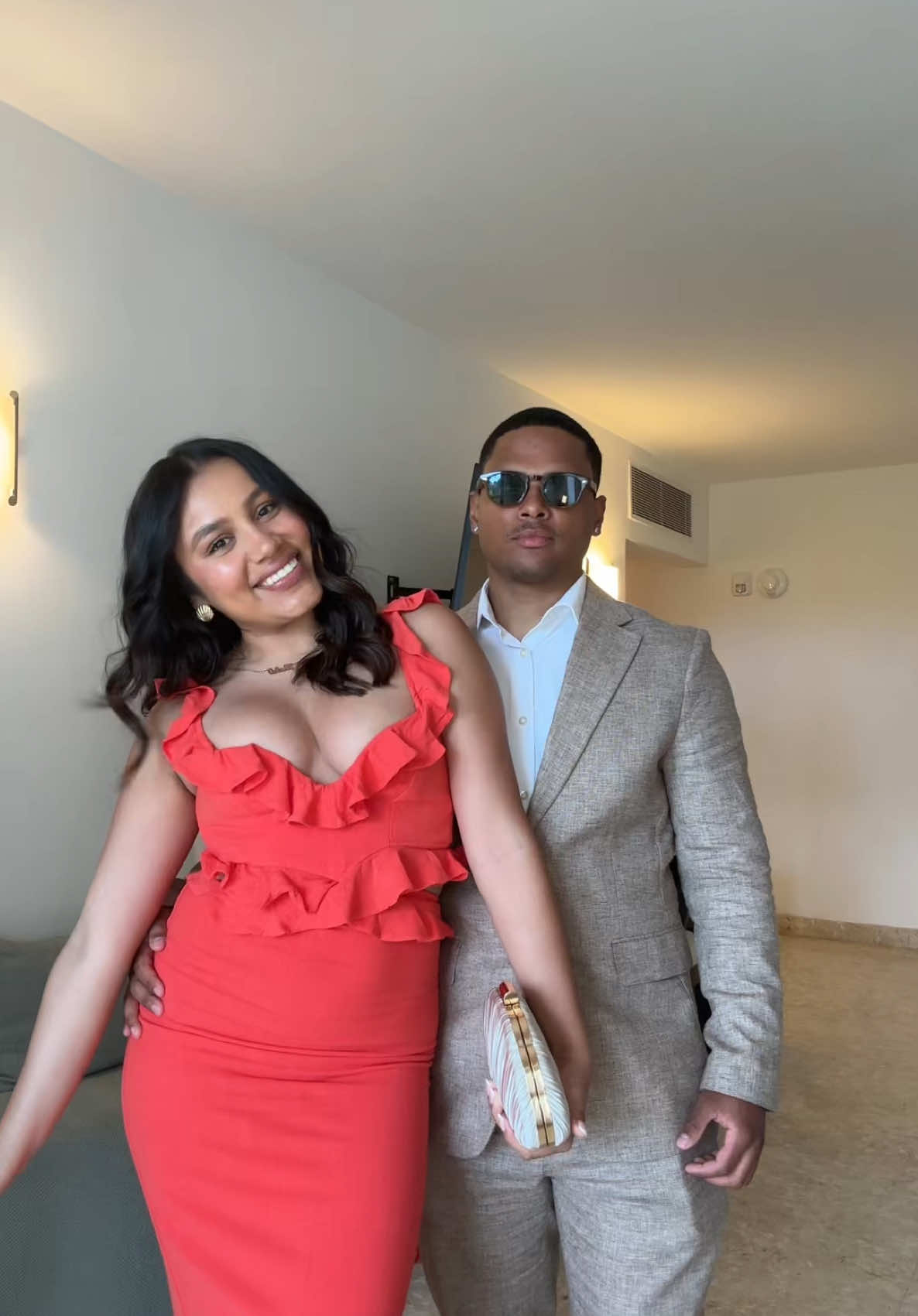 Ready to celebrate 🥂 #dominicanrepublic #weddingguestdress #tropicalwedding #OOTD 