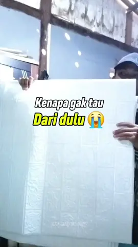 Kenapa gak dari dulu nemu Wallpaper dinding 3D ini 😭 #wallpaperdinding #wallpaper3d #wallpaperfoam 