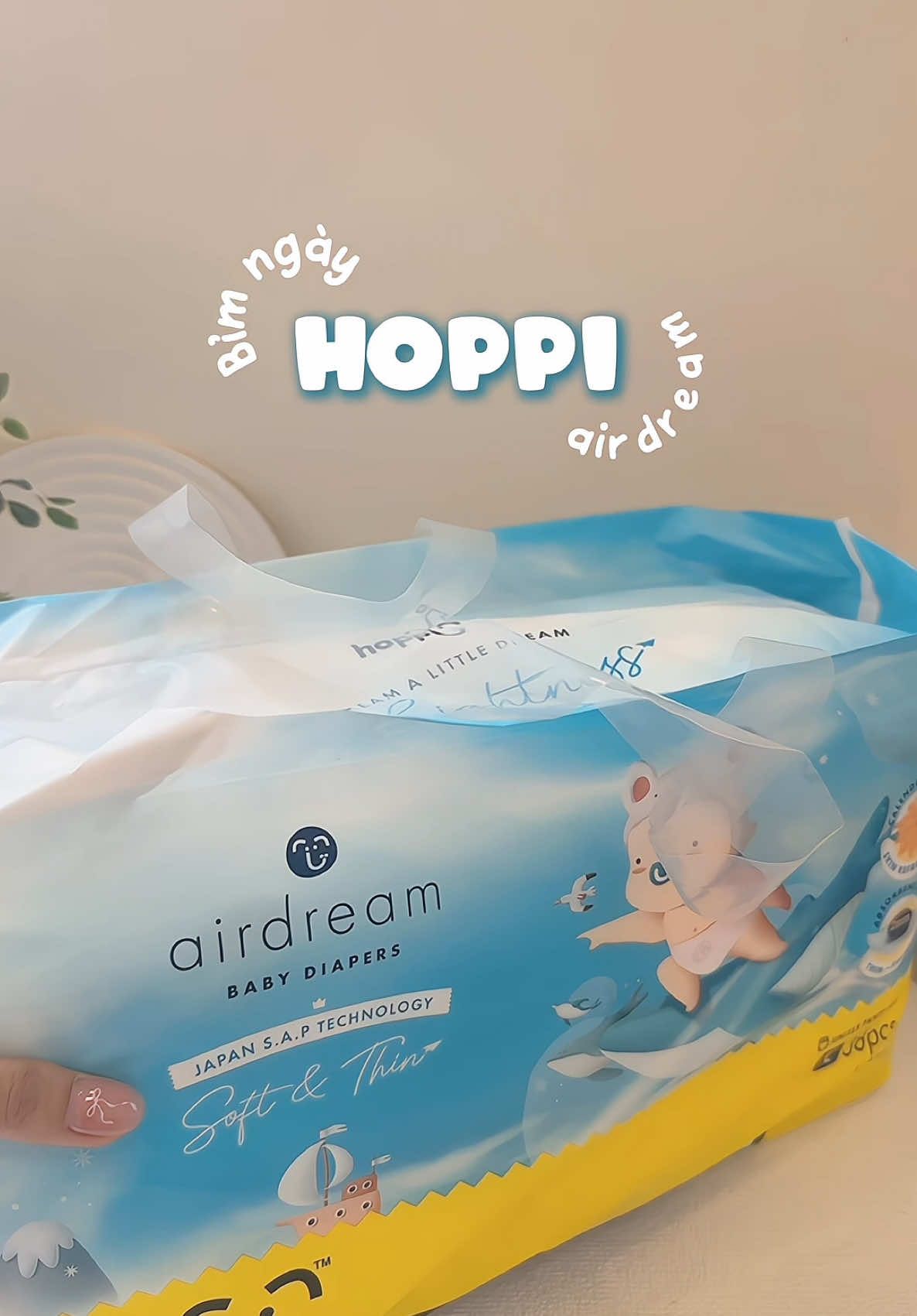 Bỉm ngày nhưng đóng đêm ổn áp lắm nha các bà, dòng bỉm thế hệ mới mỏng thấm hút tốt  #bỉm #hoppi #bimhoppi #bimmongthamhuttot #mebimsua #bimdem #hoppiairdream #viral 