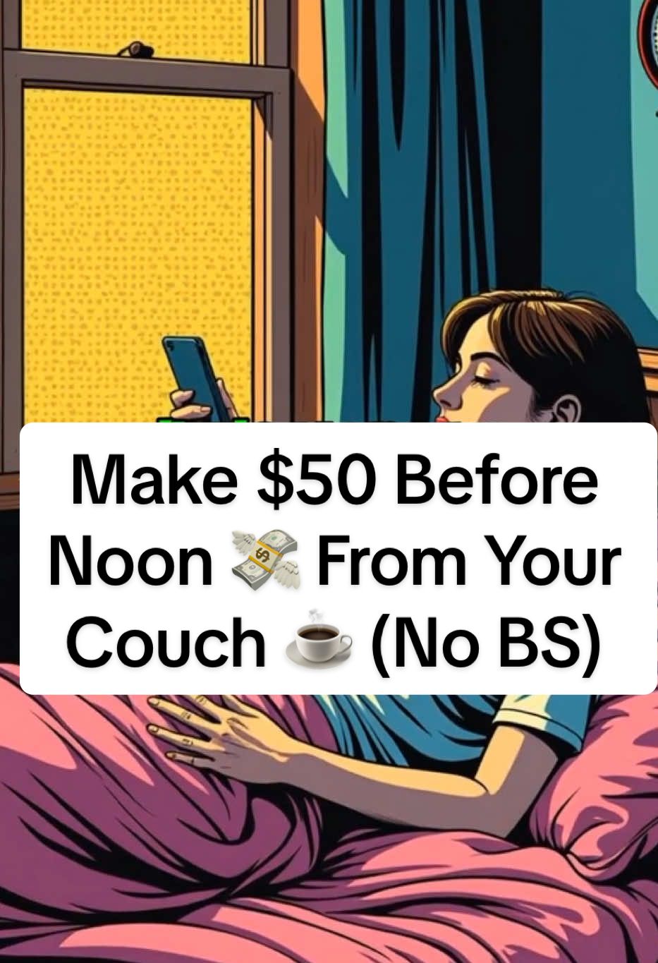 Make $50 Before Noon 💸 From Your Couch ☕ (No BS) $ #SideHustleTips $$ #WorkFromHomeJobs $$ #MondayGrind $$ #affiliatehustle 