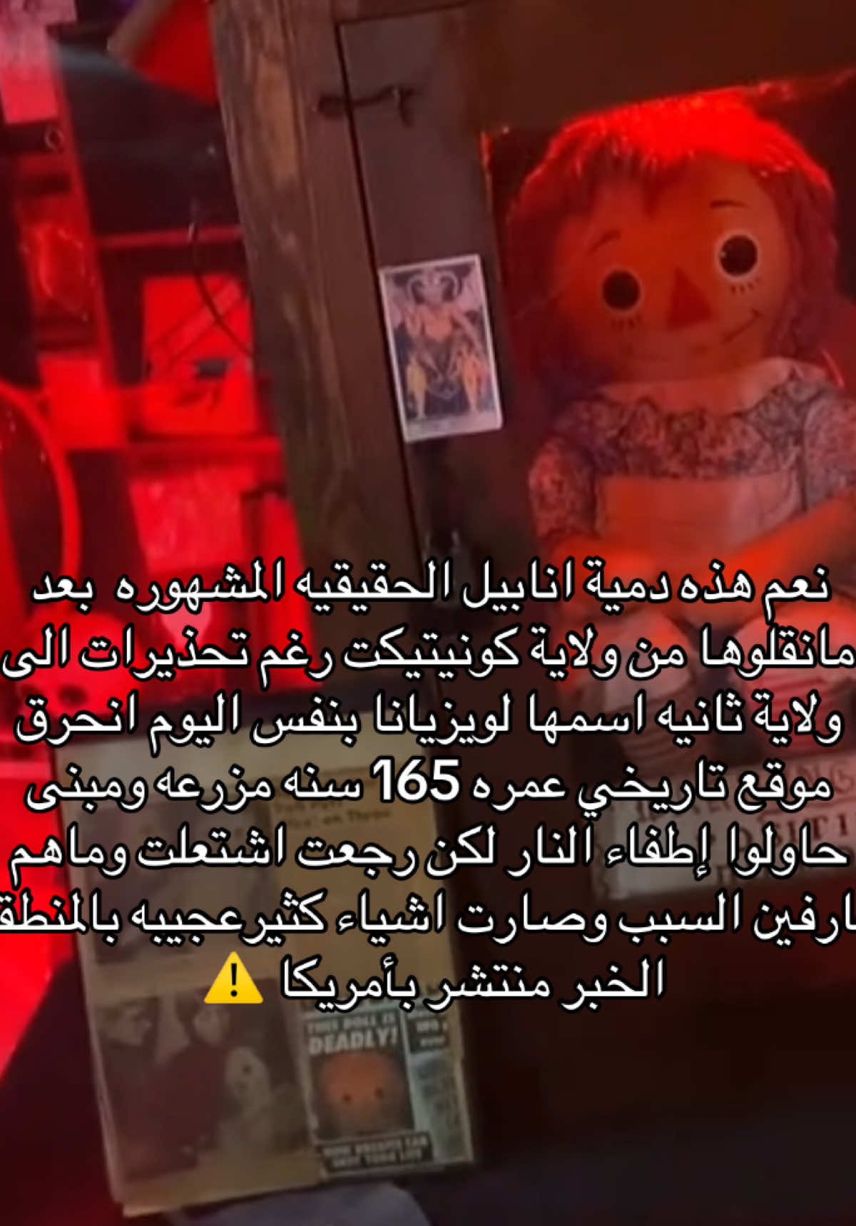 😂😭 .. الصدق اشم ريحة افلام قادمه بعد الموضوع الي صاير  #Annabelle #Louisiana #fypシ゚ #tiktok 