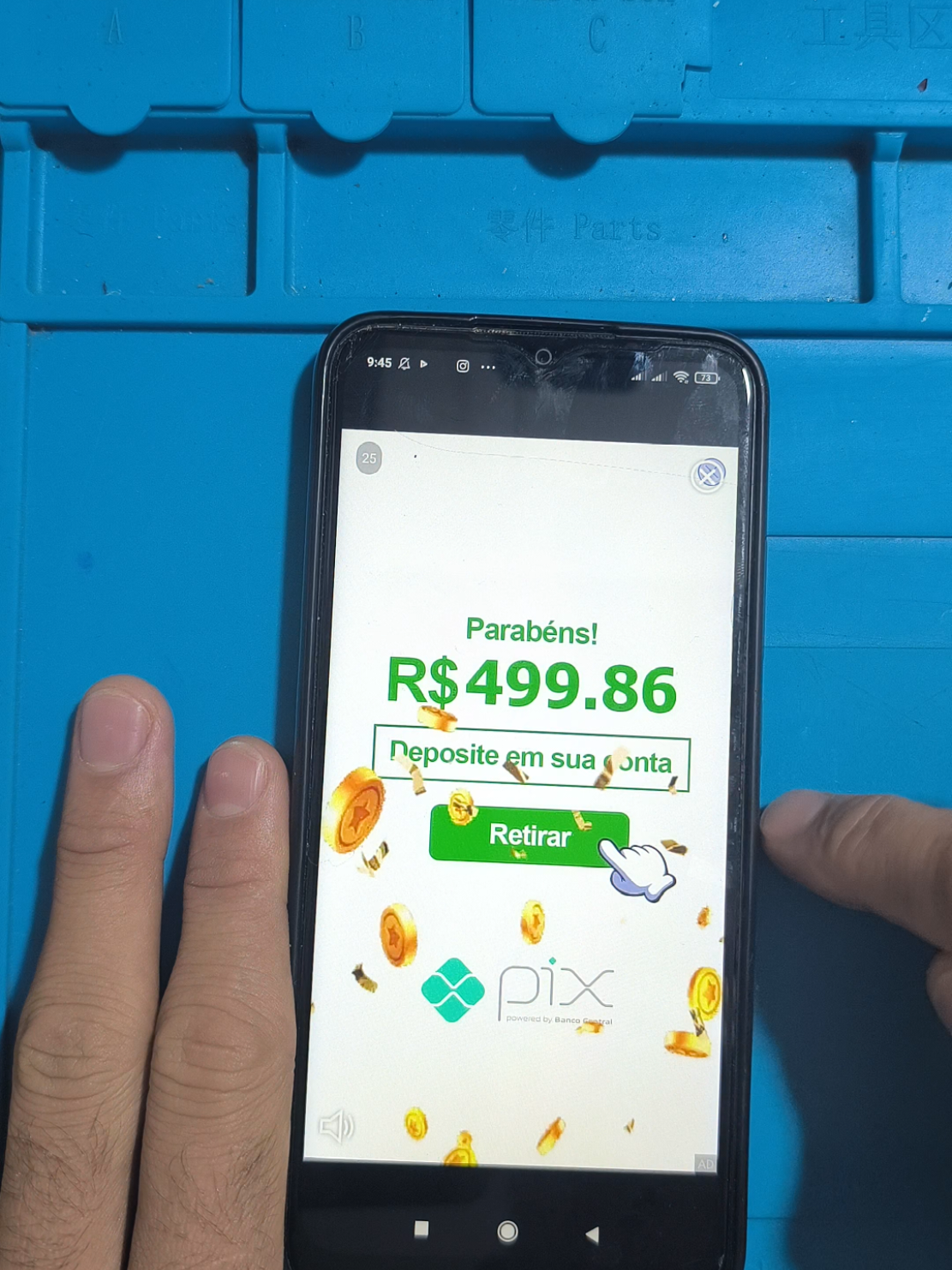 E chegou o 5° celular com anúncios hoje! #virus #anuncios  #dinheiro 