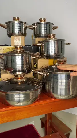 Bộ nồi inox siêu dày 5 đáy chỉ hơn 5.00 k, phù hợp mọi loại bếp #dungcunhabep #dodungnhabep #nauan #bonoiduc6mon 