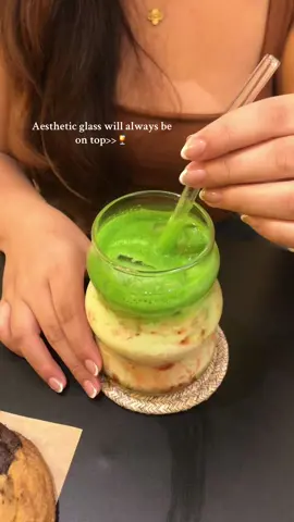 🍵🍵🍵#glass #aestheticglass #icedcoffeeglass 