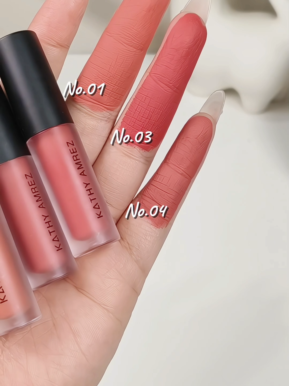 #ลิปมินิแมทกระแต #ลิปกระแต #ลิปkathy #ลิป #ลิปแมท #ลิปสติก #ลิปติดทน #kathycosmetics #kathyamrez  #รีวิวบิวตี้