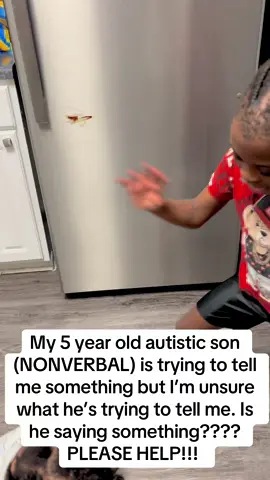 My 5 year old autistic son (NONVERBAL) is trying to tell me something but I’m unsure what he’s trying to tell me. Is he actually saying something???? PLEASE HELP!!!  #help #fyp #autism #autismawareness #bigbrother #littlebrother #autismacceptance #MomsofTikTok #autismmom #autismoftiktok #signlanguage 
