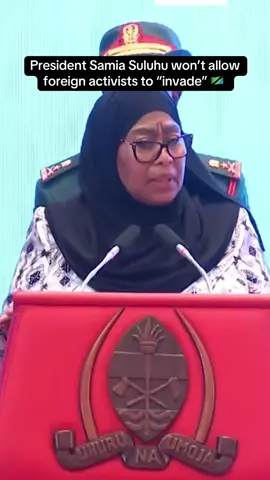President Samia Suluhu Hassan responds after 6 Kenyan activists were deported from Tanzania. She says she won’t allow foreign activists to invade her country and destabilize it #fyp #kenyantiktok🇰🇪 #tanzaniatiktok 
