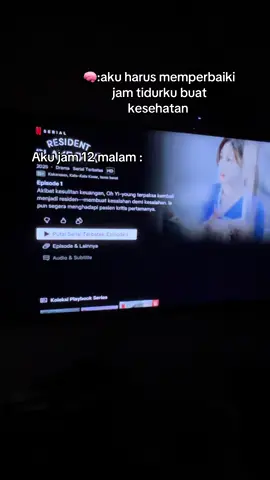 Endingnya malah maraton sampai pagi🫩#drakor#residenplaybook #serial 