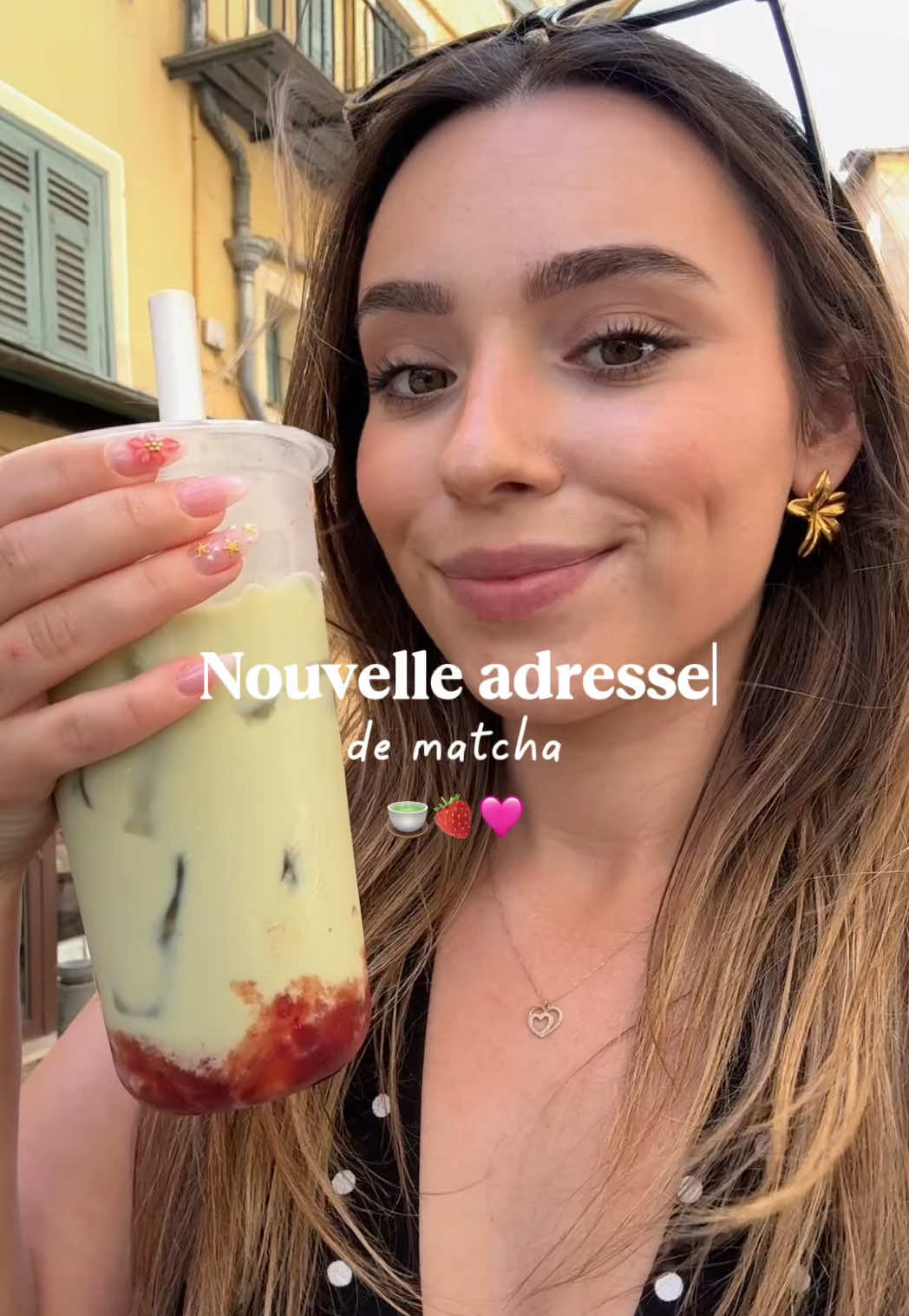 Nouvelle adresse de matcha dans le sud ! 🩷 Perso j’ai pris le matcha fraise 🍵🍓  INCROYABLE ! Adresse : 14 rue Centrale, 06300 Nice #matcha #matchalatte #matchafraise #matchastrawberry #matchafrappe #new #nouvelleadresse 