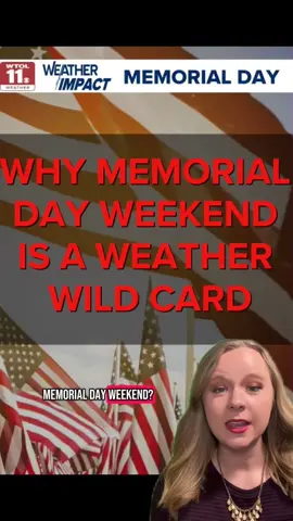 Here’s why Memorial Day weekend is a weather wild card #memorialday #springstorms #ohioweather #lakeeffect #planahead #weathertiktok #meteorologist 