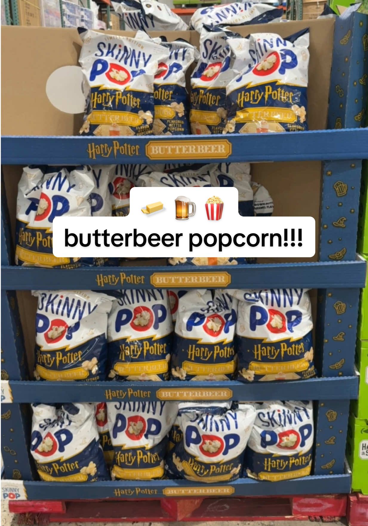 THIS IS NOT A DRILL!!! @Harry Potter butterbeer flavored @SkinnyPop Popcorn @Costco Wholesale 🧈🍺🍿 #harrypotter #harrypottertiktok #butterbeer #popcorn #costco #costcofinds 