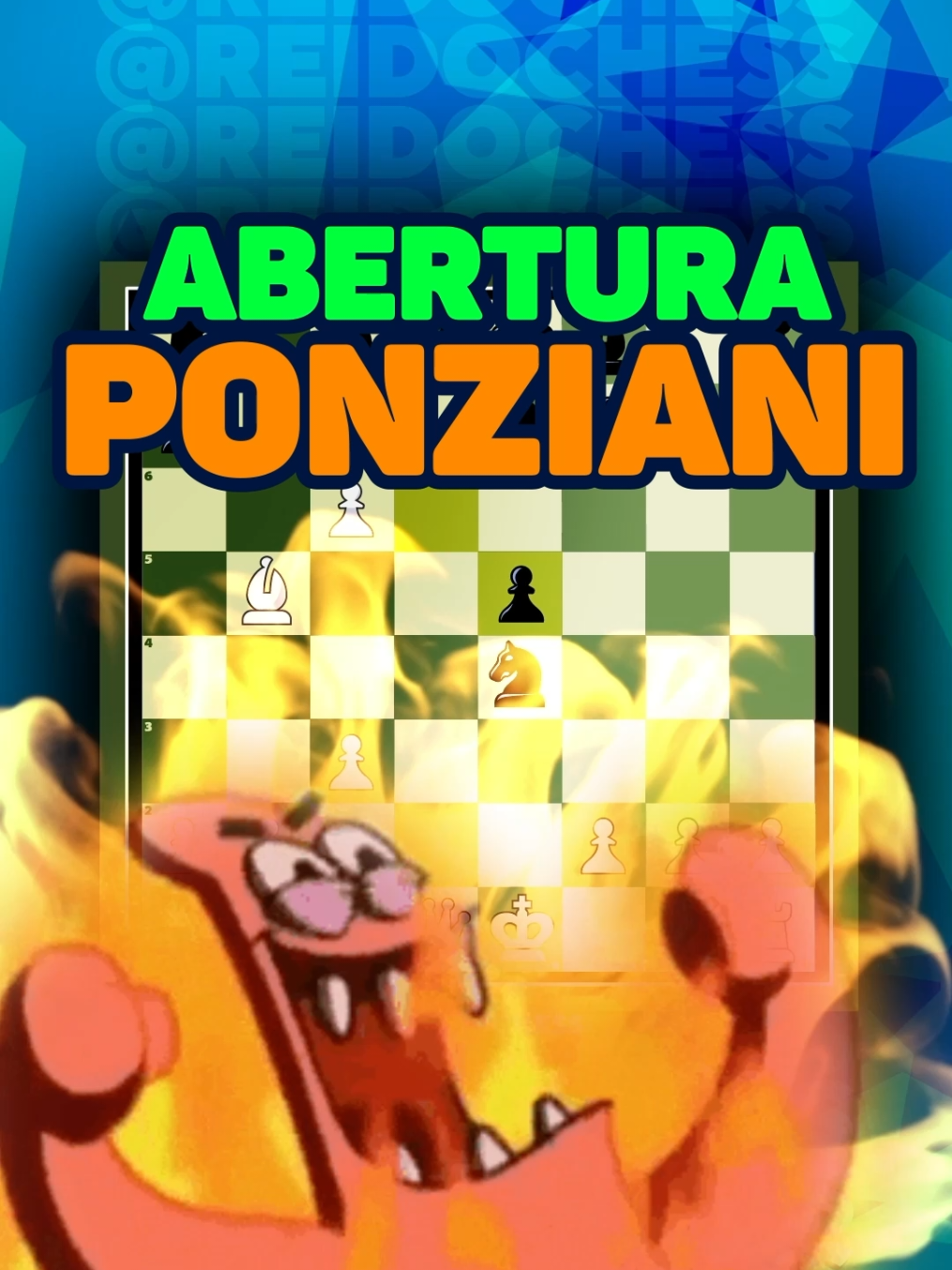 Abertura Ponziani. Uma das mais antigas aberturas conhecidas, caracterizada pelos seguintes movimentos .e4 e5 2.Nf3 Nc6 3.c3 #abertura #speedchess #checkmate #chessmusical #chess 