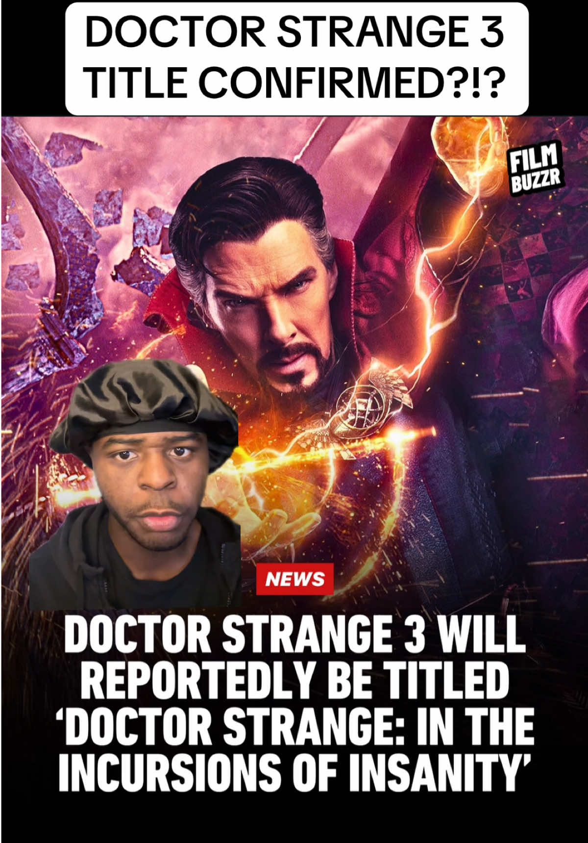 DOCTOR STRANGE 3 TITLE CONFIRMED? #marvel #movies #drstrange #multiverse #mcu #avengers #doomsday #drdoom #spiderman #marveltok #fyp #xyzabc #movienews 
