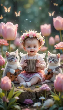 Have a nice week. Adorable babies, kitties and dogs playing instruments and having fun. #foryou #happydance #aicommunity #foryoupage❤️❤️ #paratiiiiiiiiiiiiiiiiiiiiiiiiiiiiiii #ia #cat #fyp #kittensoftiktok #catlover #bailando #tiktokviral #kittiesoftiktok #happy #gatito #adorable #foryoupage #acordion #dog 