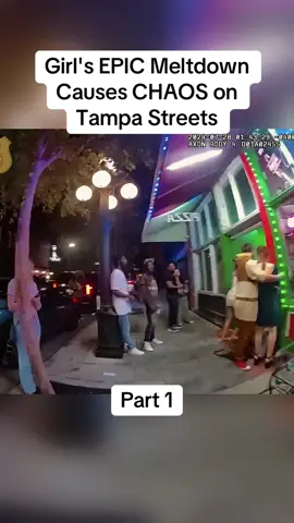 Girl's EPIC Meltdown Causes CHAOS on Tampa Streets Part 1 #cops #copsoftiktok #police #policeofficer #bodycam #crime #truecrime #truestory #foryou #fyp 