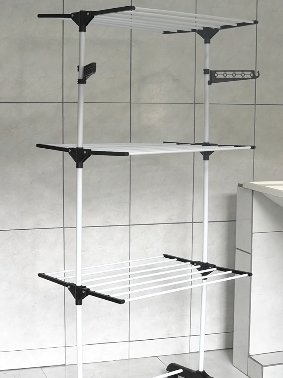 Secar roupa com estilo e praticidade? ✅ Nosso varal de chão de 3 andares Kontuz, disponível Na Web, une design inteligente e máxima funcionalidade para a sua lavanderia! ✨ Leve, resistente e com um visual clean que combina com qualquer espaço. ❤ Entre em nosso perfil e acesse nossa loja! 🛍😉 #VaralDeChao#Varal3Andares#SecaRoupas#LavanderiaPequena#OtimizarEspaço#CasaPratica#NaWeb#Kontuz#TikTokLimpeza#DicasParaCasa#VidaFacil#SecagemDeRoupas#OrganizaçãComDesign#TikTokDecor#CasaModerna#SoluçãoElegante#LavanderiaComEstilo#SecaRoupaPratico