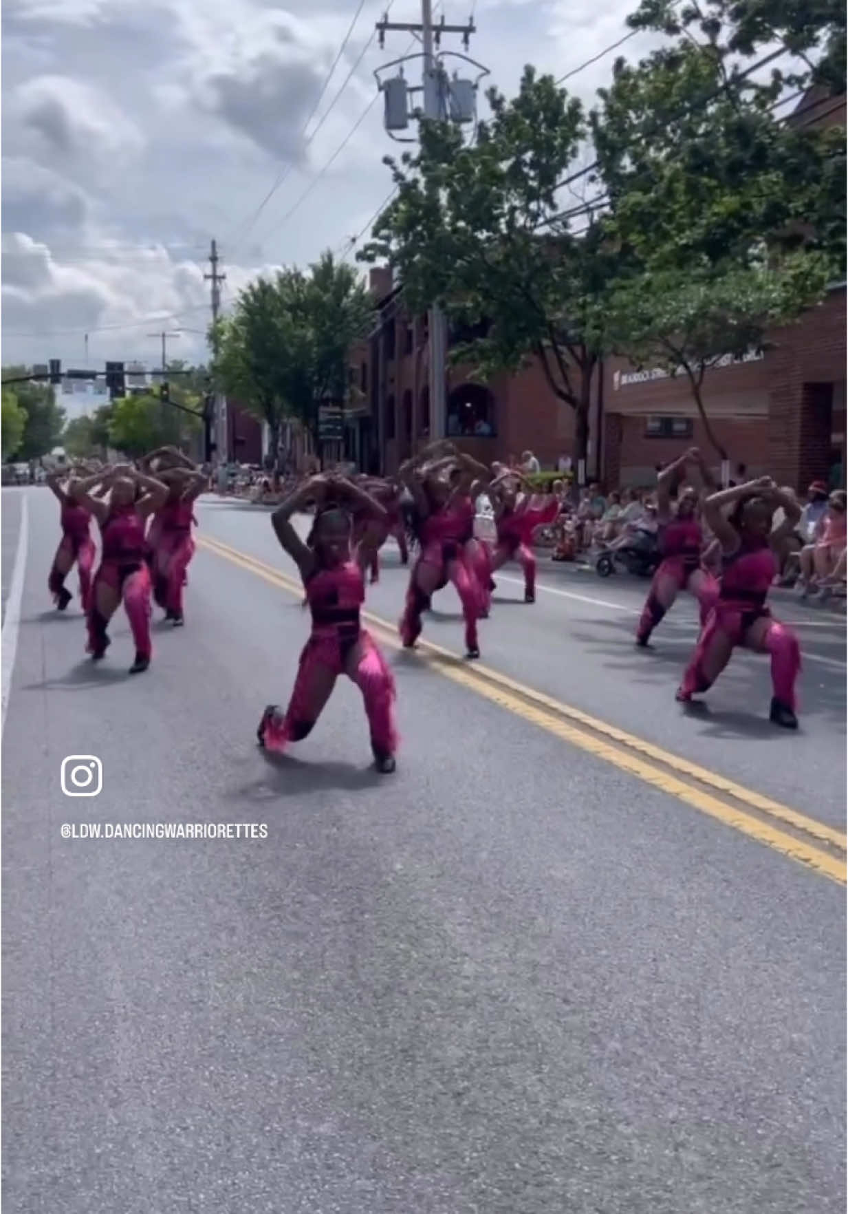 The girls in pink strike again💗 Apple Blossom Parade 25’ in Shanandoah, VA   #ldw #limitlessdancingwarriorettes #ldwstudios #fyp #explore #dance #dancers #challenge #majorette #dmvtiktok #hbcu #parade #dmvdance 