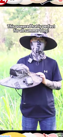 I knew he would appreciate this hat 😂😂 #fyp #grilling #yardwork #mowlawn #dad #gift #solarpoweredhat #solarhat #hatwithfans #tiktokshopcreatorpicks #tiktokshoprestock 