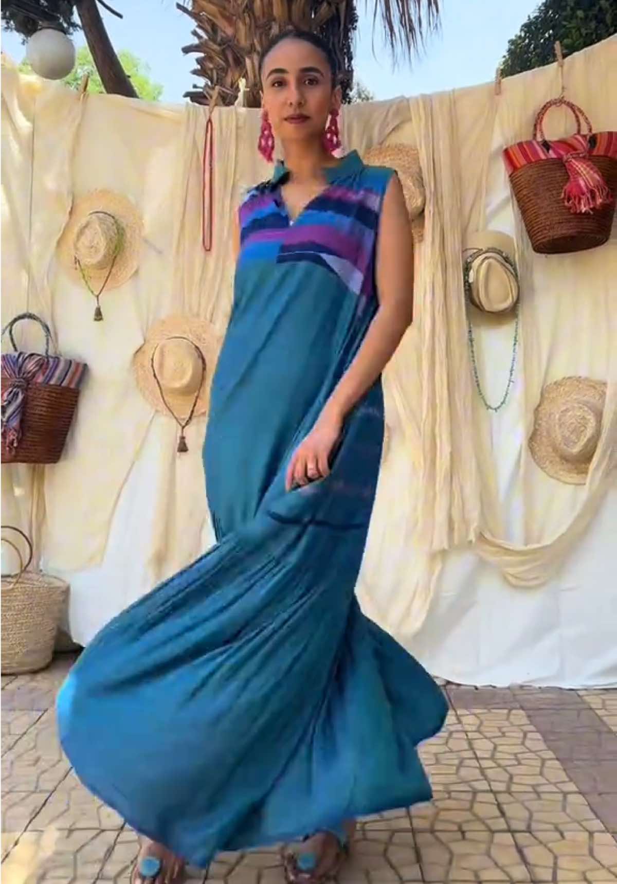 #MediterraneanWeave #SummerGlow #RuffleDress #HandwovenElegance #MadeInEgypt #dresses #fyp #slowfashion #HandwovenElegance #JozeeStyle #summer2025 #outfitinspo 