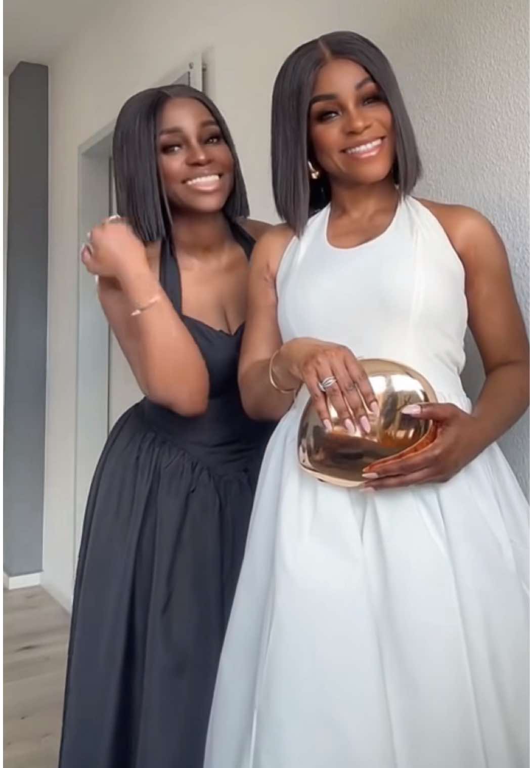 GRWM and my twin sister for our birthday dinner 🎊💗👯‍♀️@🎀Amoanimaa🎀 @Akua‘s Autistic Journey 