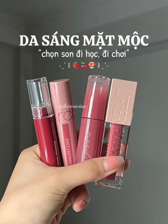 Ngọt ngào zi đó🫶 #romand #maybelline #peripera #undertone #chiecreview #viral #lipstick #lipgloss #reviewson #goclamdep 