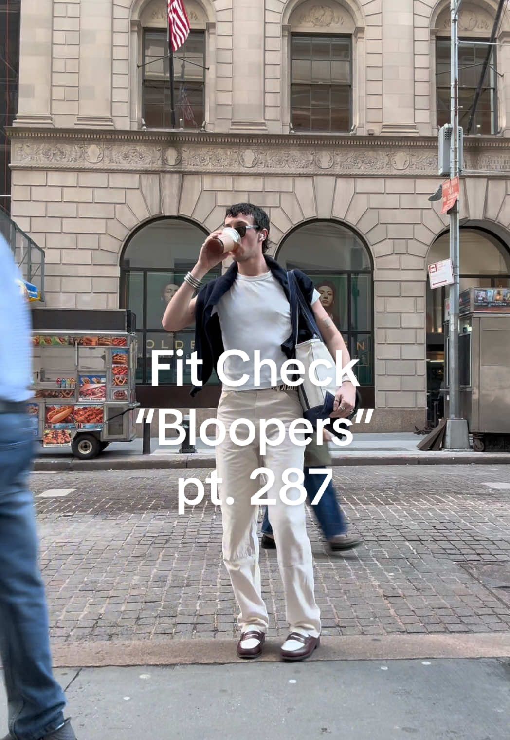 Monday fit check blooper #fitcheckbloopers #OOTD #fitcheck #whatimwearing #springfashion #nycfashion #transitionsfashion @G.H.BASS @FARFETCH @Levi’s @Warby Parker @UNIQLO USA @llbean @SSENSE @H&M @Ralph Lauren @SAINT LAURENT @Maison Margiela @maisonmargielafragrances @Banana Republic @TheOutnet 