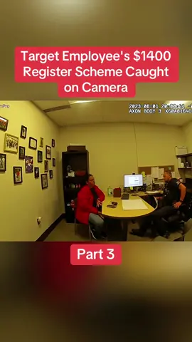 Target Employee's $1400 Register Scheme Caught on Camera Part 3 #cops #copsoftiktok #police #policeofficer #bodycam #crime #truecrime #truestory #foryou #fyp 