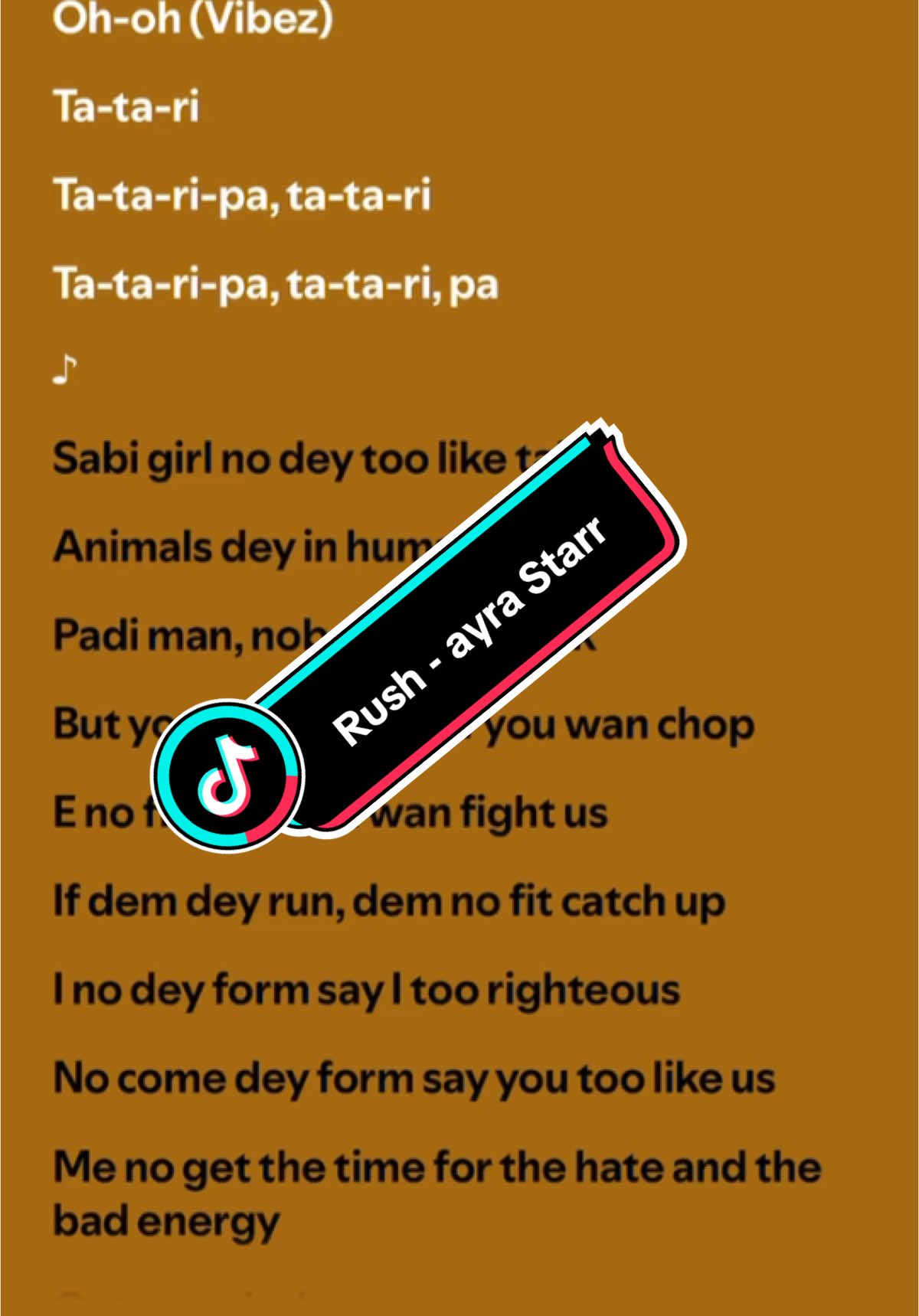 Rush - ayra Starr #musicvideo #lyrics_songs #songs #foryoupage #fypシ゚ #fyp #trendingsong 