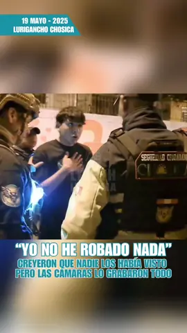 ¡LO RODEARON ENTRE TRES Y LE ROBARON! Farit Sebastián Soto Espejo, Luis Gilberto Salvarierra Díaz y Alexis Gerhard Gutierrez Chanco pensaron que podían salirse con la suya… pero no contaban con que las cámaras de videovigilancia del distrito, habían captado todo. 📹 A las 5:12 a. m., en el Jr. Trujillo Sur, estos tres sujetos rodearon a un trabajador municipal y le arrebataron sus pertenencias. Todo fue captado en tiempo real por el Centro de Monitoreo de Serenazgo de Chosica, que dio aviso inmediato a la Unidad 3. Solo un minuto después, los serenos ya estaban en el lugar. Gracias a su rápida reacción, intervinieron a los tres implicados y recuperaron lo robado. Los delincuentes fueron entregados a la PNP, y el trabajador afectado recuperó sus pertenencias, después de hacer su denuncia correspondiente.  #LisethInforma #SerenazgoChosica #DelincuentesCapturados #Videovigilancia #JusticiaYa #SeguridadCiudadana 