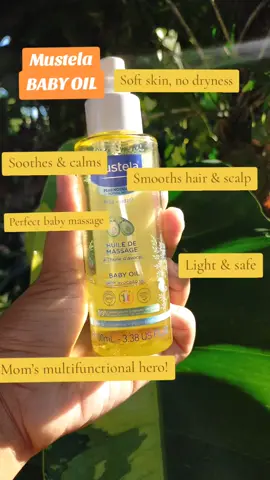 Mustela Baby Oil: 𝗠𝗼𝗶𝘀𝘁𝘂𝗿𝗶𝘇𝗲𝘀 𝗱𝗿𝘆 𝘀𝗸𝗶𝗻, 𝘀𝗼𝗼𝘁𝗵𝗲𝘀 𝗶𝗿𝗿𝗶𝘁𝗮𝘁𝗶𝗼𝗻, 𝗽𝗲𝗿𝗳𝗲𝗰𝘁 𝗳𝗼𝗿 𝗴𝗲𝗻𝘁𝗹𝗲 𝗯𝗮𝗯𝘆 𝗺𝗮𝘀𝘀𝗮𝗴𝗲, 𝗮𝗻𝗱 𝗸𝗲𝗲𝗽𝘀 𝗵𝗮𝗶𝗿 𝘀𝗼𝗳𝘁. Light, non-greasy, and safe for baby & mom! 𝗔 𝗺𝘂𝗹𝘁𝗶𝗳𝘂𝗻𝗰𝘁𝗶𝗼𝗻𝗮𝗹 𝗺𝘂𝘀𝘁-𝗵𝗮𝘃𝗲! #firstimemom #momapproved #mustbuy #trendyproducts  #tiktokfinds #shoppingtips #musthave  #babyproducts  #newbornessentials  #babymusthaves  #parentingtips #momlife  #smartparentingph #creatorsearchinsights 