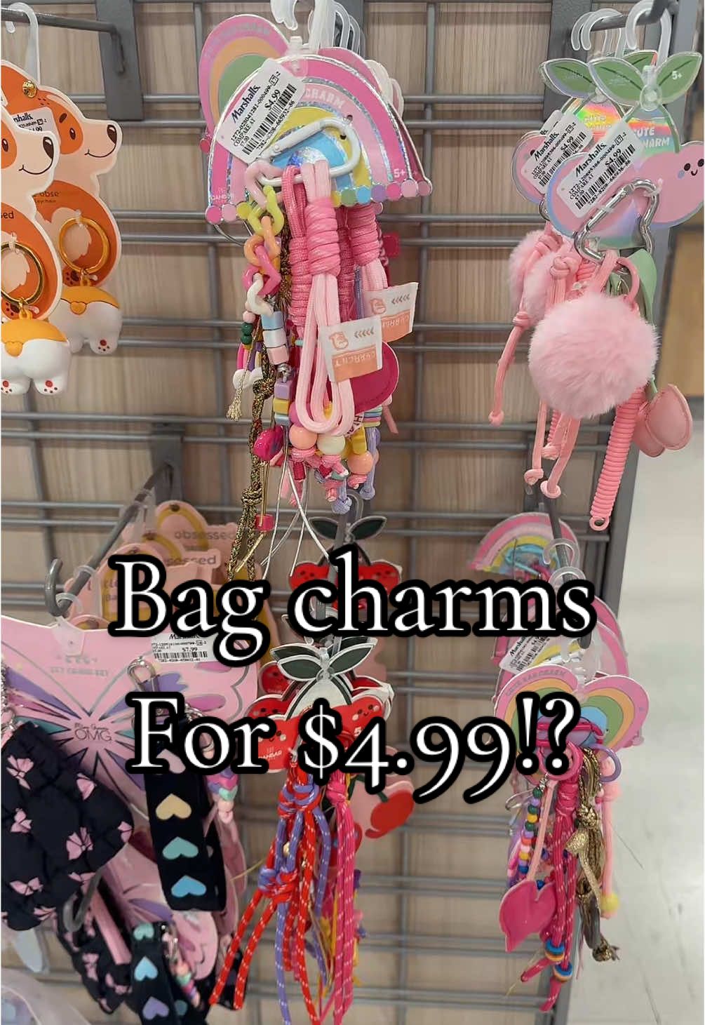 Holy BAG CHARMS 😍🤩 As always, @Marshalls giving the people what they want!  #bagcharms #bagcharm #marshalls #marshallsfinds #shopwithme #pursetok #bagtok #shopping #imjustagirl #handbags 