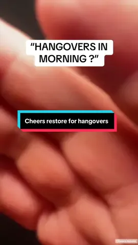 Tired of that hangover feeling the following morning#cheersrestore#hangover#TikTokShop#sharktankproducts#sharktank#tiktokshopmemorialday