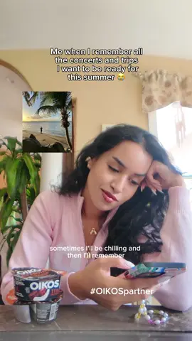 #OIKOSpartner 11g of protein per serving? Say less. Gotta get that protein in for summer girl!🏋 🏃🏻‍♀️ @OIKOS #SnackStrong #OIKOSREMIX