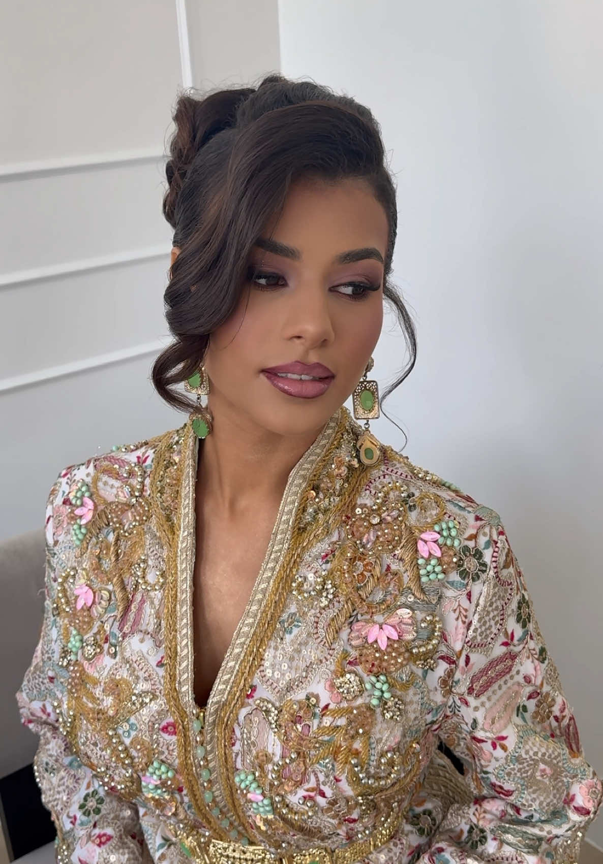 Make up an haïr styled by Anissa #fyp#pti#pourtoi