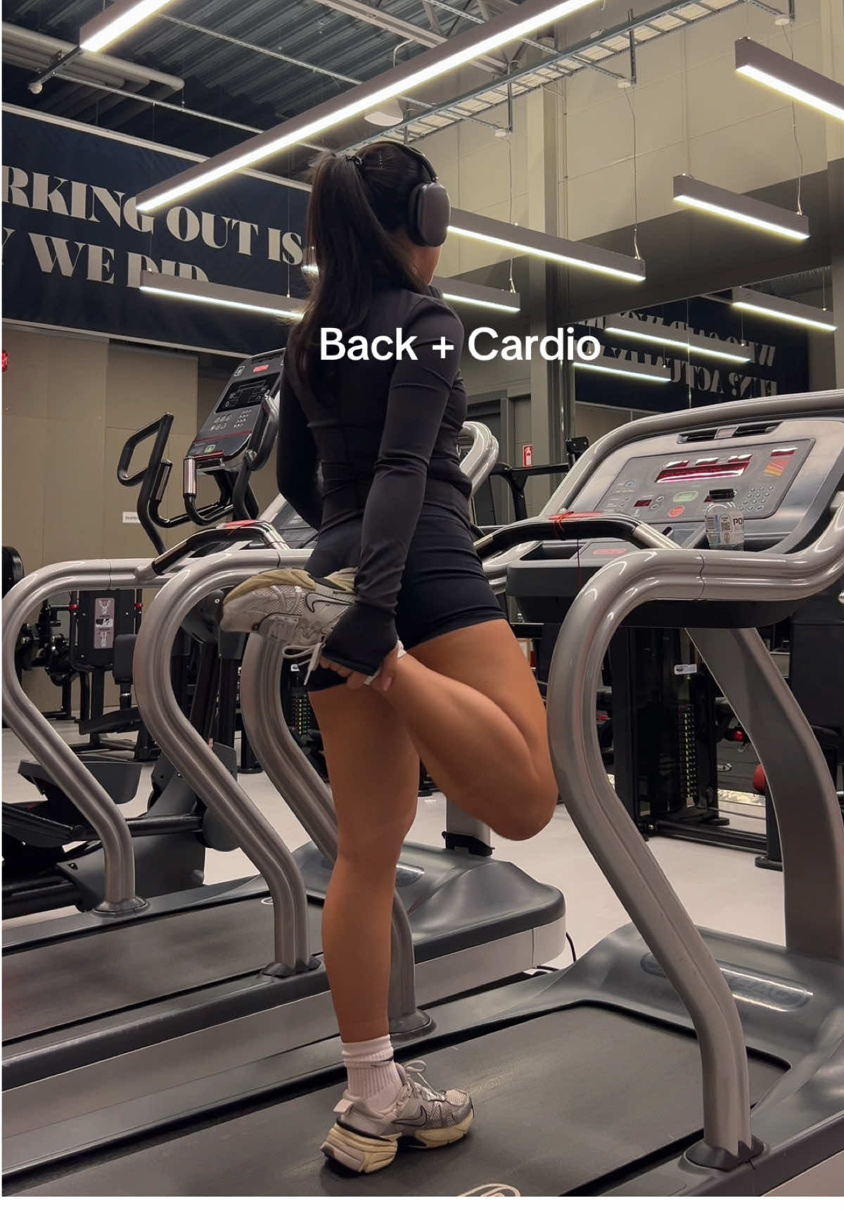back (cable only) + cardio workout, lock in!!