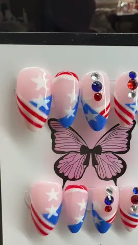 #memorialdaynails #custompressonnails #pressonnails #bougieonabudget #pressonnailboss 