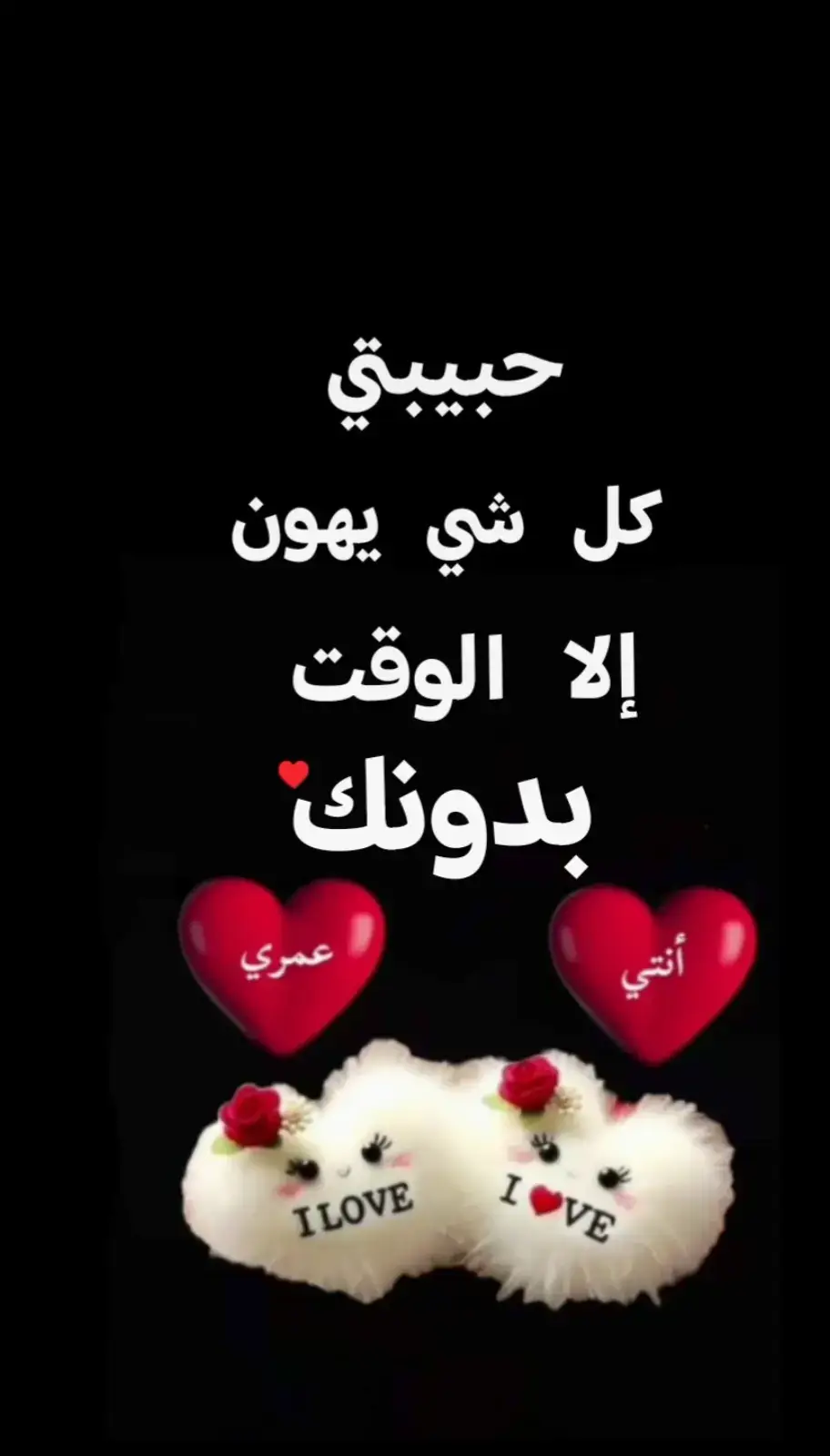حبيبتي بدونك انا ولا شي ♥️♥️♥️💗💓❣️❤️💞💜 #الحب_الحقيقي_صعب_ننساه🥺♥️ 