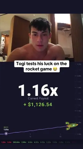 Togi tests his luck on the rocket game 😭 #togi 