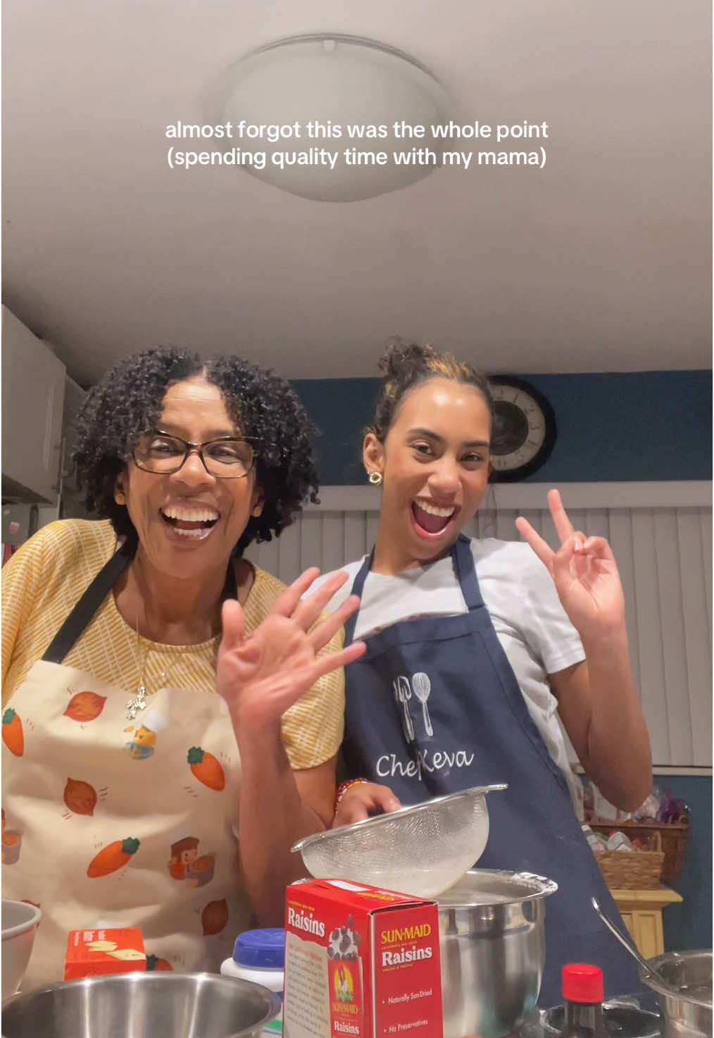 It’s little moments like these I’ll cherish forever 🥹 my mom and I made banana bread in our own way (but together) 🍞 • #almostforgotthisisthepoint #qualitytime #momanddaughter #momandme #bananabread #baking #BakeWithMe #kevaskitchen #grateful #littlethingsinlife #happythings #videodiary 