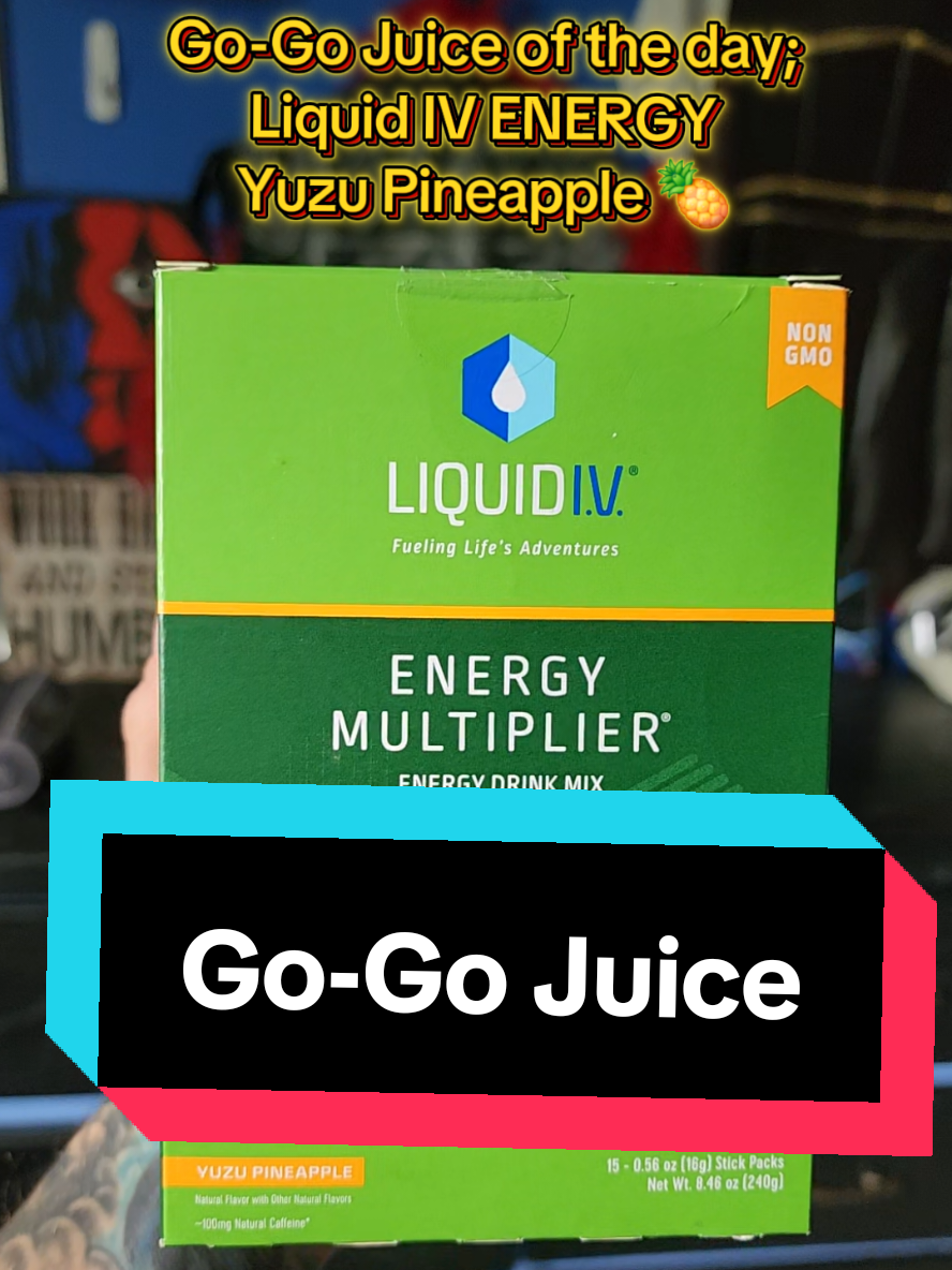 Yuzu Pineapple is 10/10 and will deff be getting this againe 😎 Comprehensive review coming soon. #GoGoJuice #Liquidiv  #tiktokreviews #ThatSavageWrestler  #ForYouPage  @Liquid I.V. 