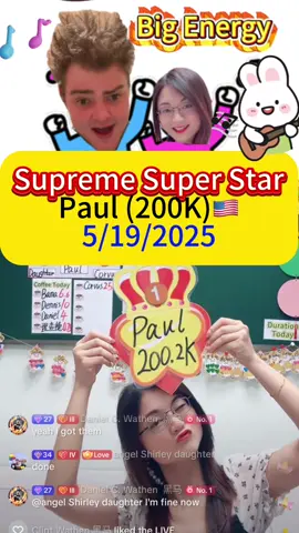 Supreme Super Star:Paul🇺🇸🥳#LearnOnTikTok #fyp #learnchinese #chinese #mandarin #foru #f #China 