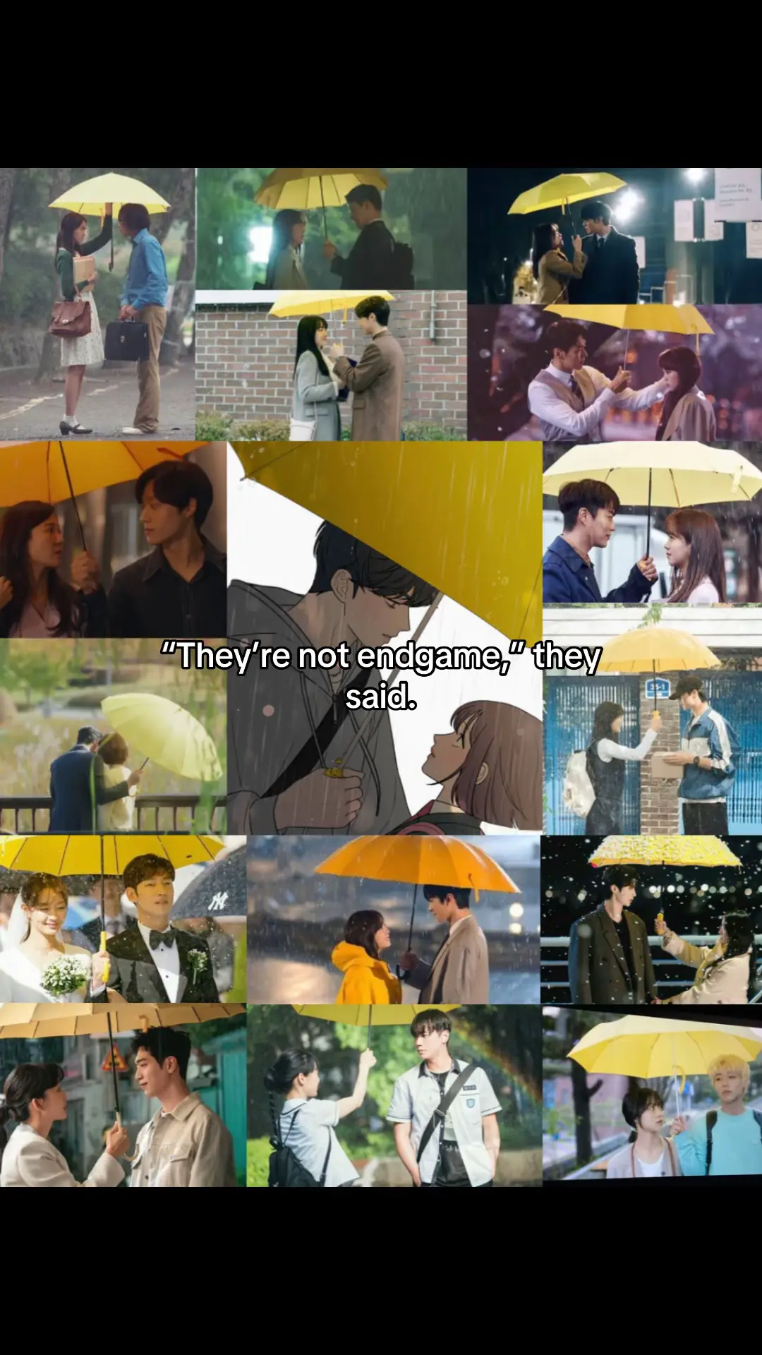 There were so many more, but I couldn’t even fit half of them. Say what you want, but to me, they’re endgame. The yellow umbrella doesn’t lie. Every K-drama that uses that symbol? It always leads to fate, to love, to the one. So no I can’t pretend they aren’t meant to be, not when the signs are this clear. #eunhyuk #eunhyuk은혁 #suae #webtoon #manhwa #recommendations #viral #trending #operationtruelove #trend #dontflop #blowthisup #otl #foryou #fyp #fypシ゚ #xybzca #xybca 