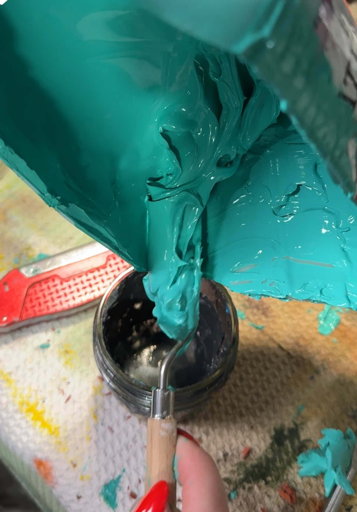 Replying to @☄︎ #asmr #paintpeel #oddlysatisfying 