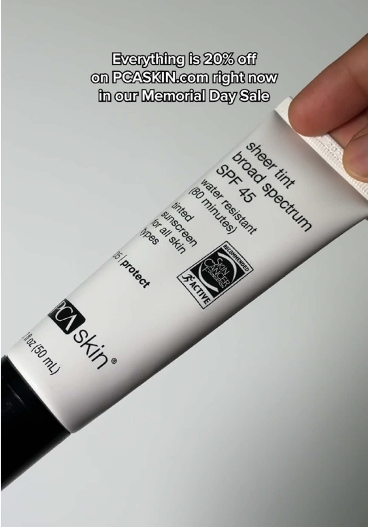 Everything is 20% off right now on PCASKIN.com 🖤 For limited time only. *Exclusions may apply. #PCASKIN #skincare #skincaretips #skincareroutine 