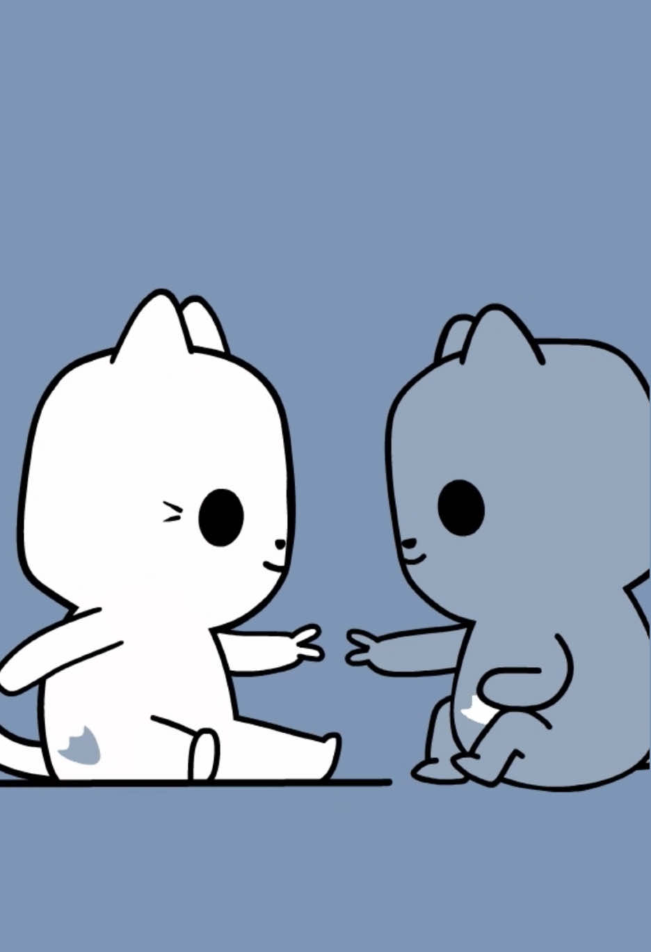 🤍💙 . . . . . . #Teeny#Penny#TeenyPenny#TeenyAndPenny#kittens#animation#cartoon #polybuzz #polybuzzandme 